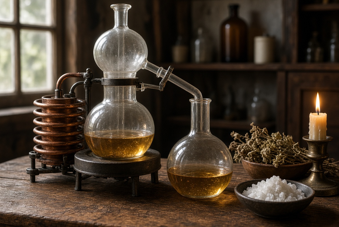 Spagyric distillation