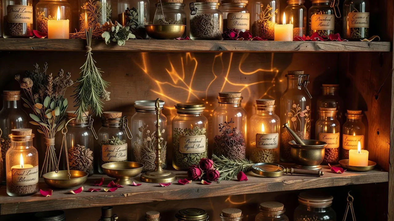 Apothecary shelves